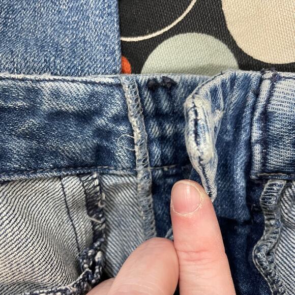 Vince Patchwork Straight Leg Ankle Jeans - Size 26 - Low Rise - Shadow Pocket - Picture 8 of 10